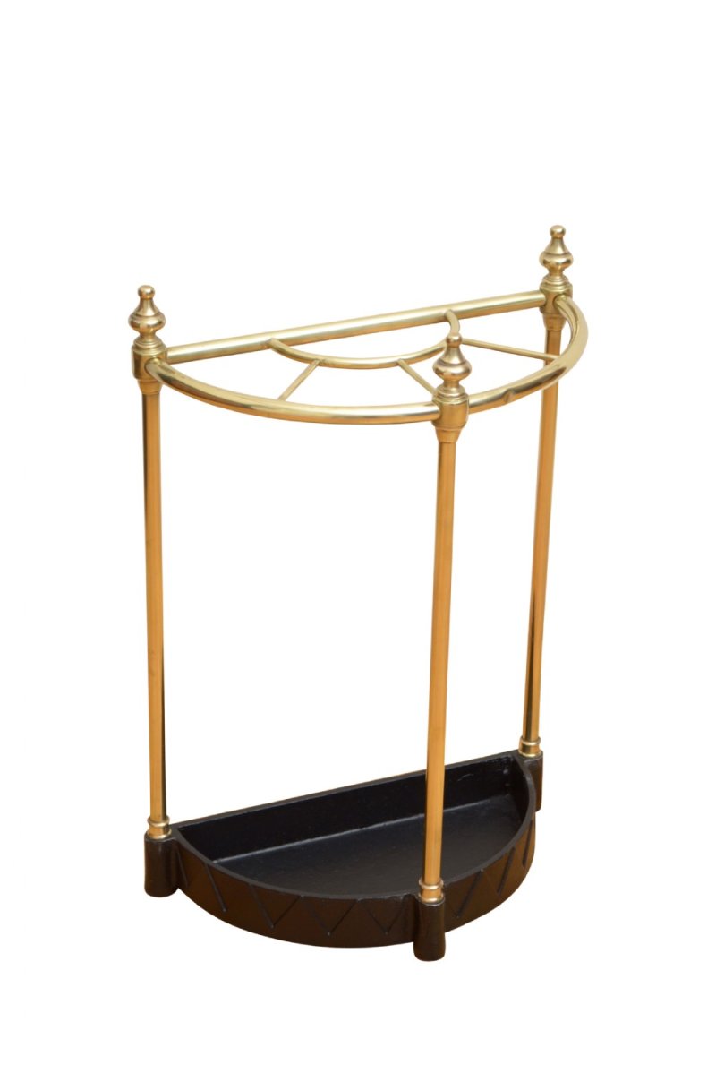 English Brass Umbrella Stand Stick Stand